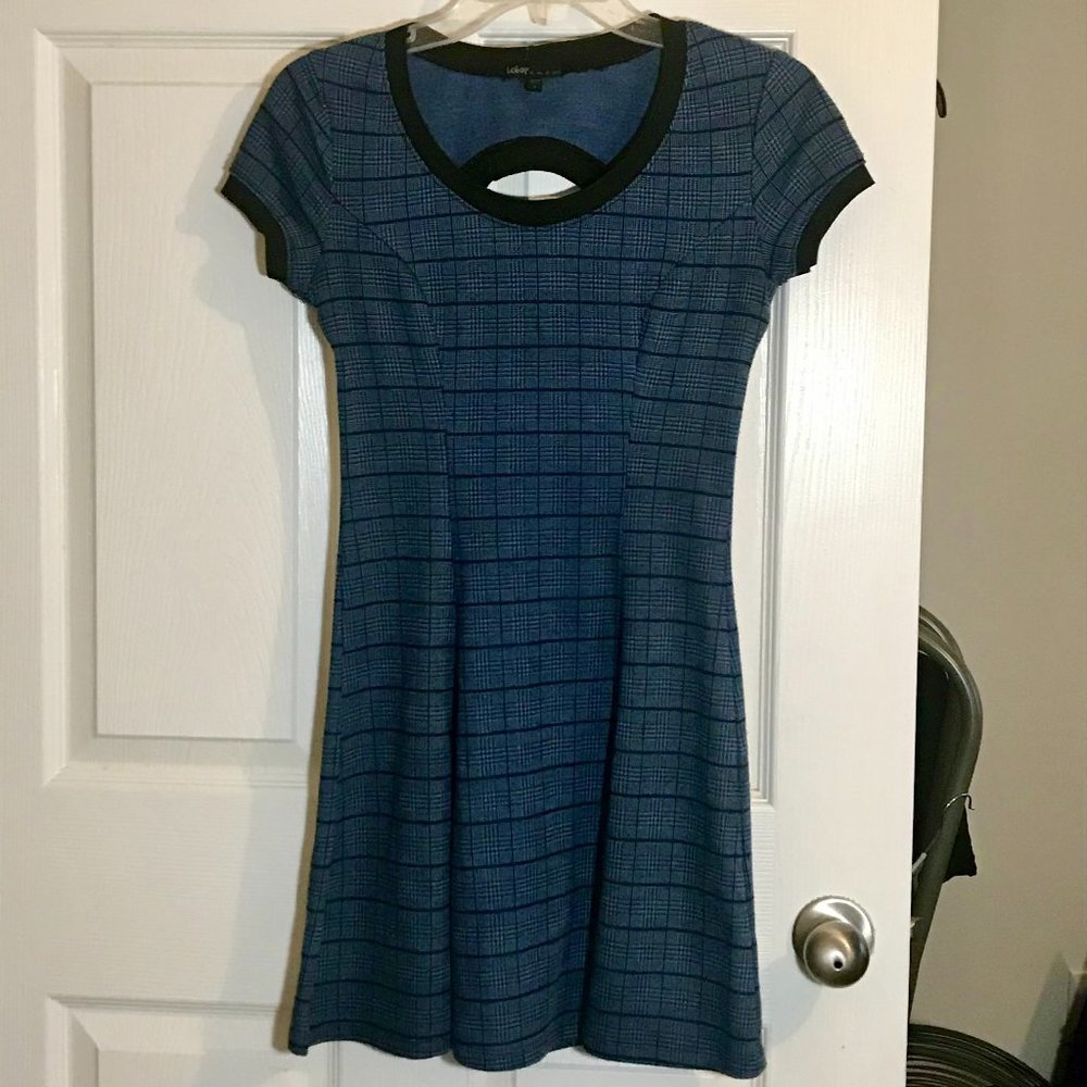 Bebop Plaid Fit & Flare Dress Size S